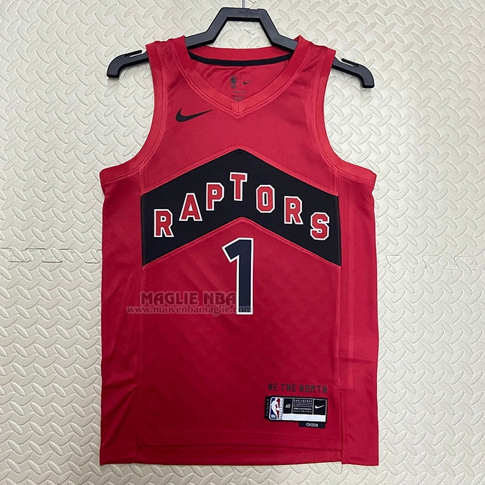 Maglia
 Tracy Mcgrady NO 1 Toronto Raptors Icon 2022-23 Rosso
